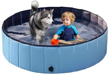 Yaheetech Foldable Pet Bath Pool